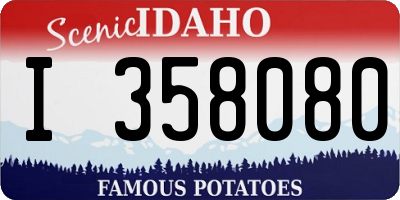 ID license plate I358080