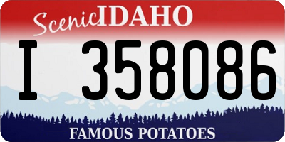 ID license plate I358086