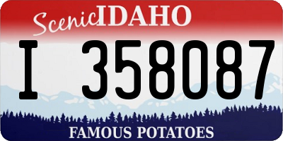 ID license plate I358087