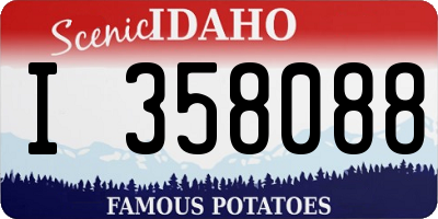 ID license plate I358088