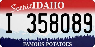 ID license plate I358089