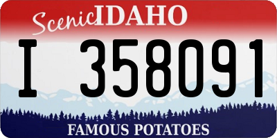 ID license plate I358091