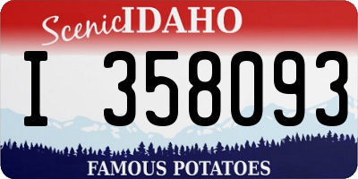 ID license plate I358093