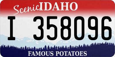 ID license plate I358096