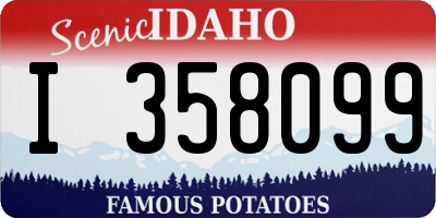 ID license plate I358099