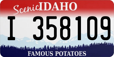 ID license plate I358109