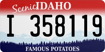 ID license plate I358119