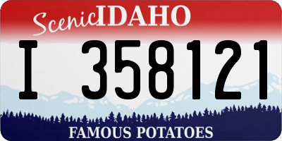 ID license plate I358121