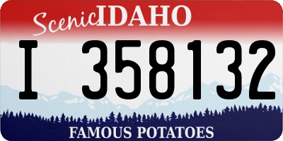 ID license plate I358132