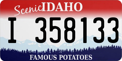 ID license plate I358133