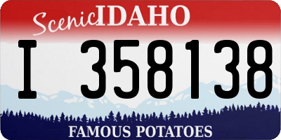 ID license plate I358138