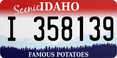 ID license plate I358139