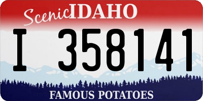 ID license plate I358141