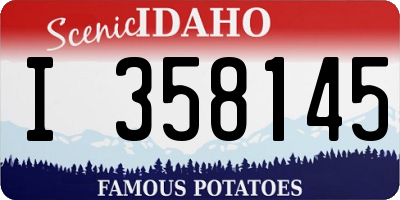 ID license plate I358145