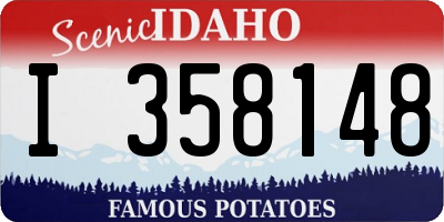 ID license plate I358148