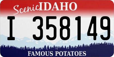 ID license plate I358149