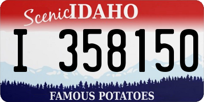 ID license plate I358150