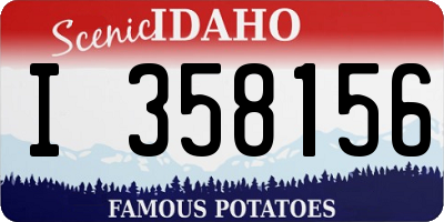 ID license plate I358156