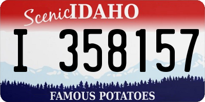ID license plate I358157