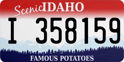 ID license plate I358159