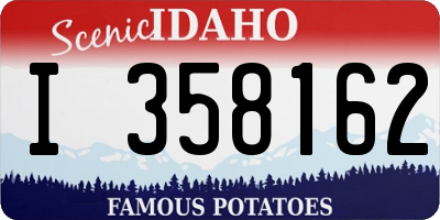 ID license plate I358162
