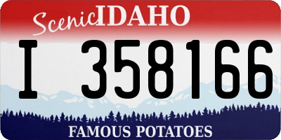 ID license plate I358166