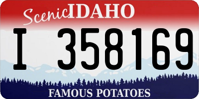 ID license plate I358169