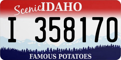 ID license plate I358170