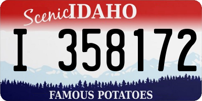 ID license plate I358172