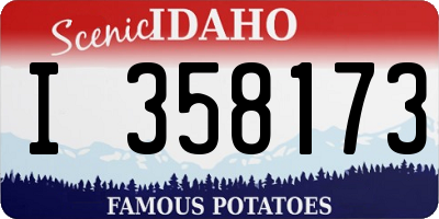 ID license plate I358173