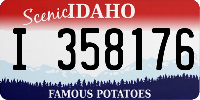ID license plate I358176