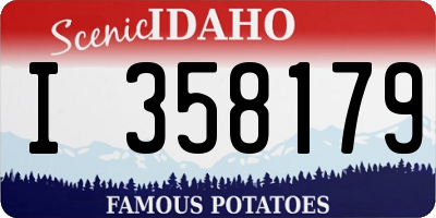 ID license plate I358179