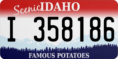 ID license plate I358186