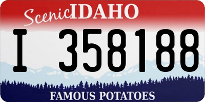 ID license plate I358188