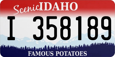 ID license plate I358189