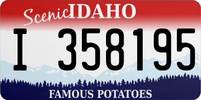 ID license plate I358195
