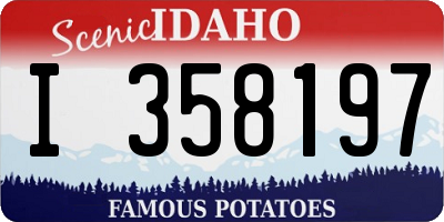 ID license plate I358197