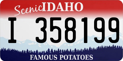 ID license plate I358199
