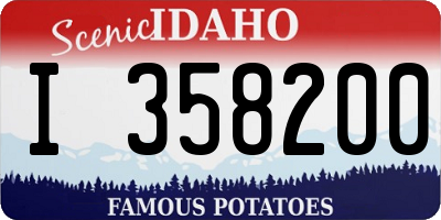 ID license plate I358200