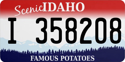 ID license plate I358208