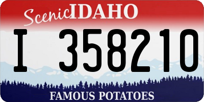 ID license plate I358210