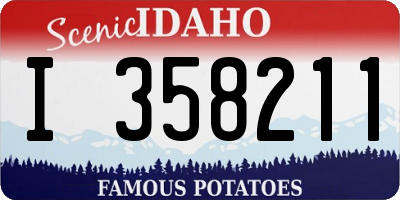 ID license plate I358211
