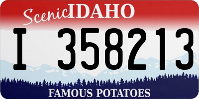 ID license plate I358213