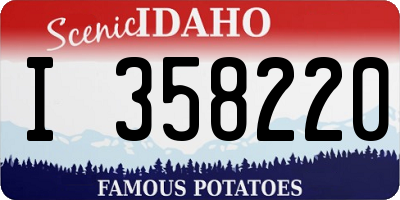 ID license plate I358220