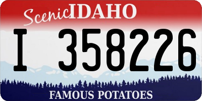ID license plate I358226