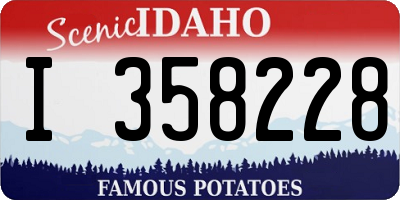 ID license plate I358228