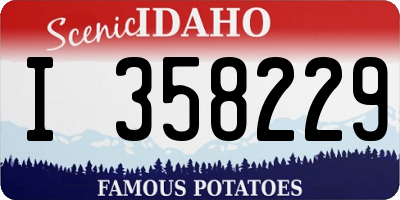 ID license plate I358229