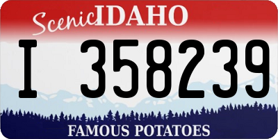 ID license plate I358239