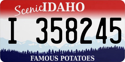 ID license plate I358245