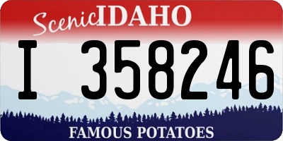 ID license plate I358246